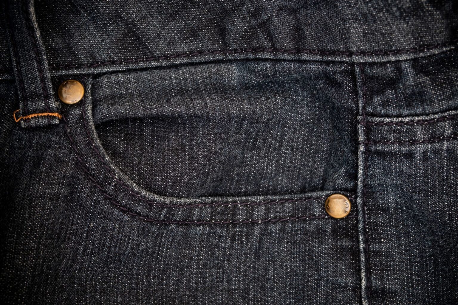 Copper Riveted Denim Jeans