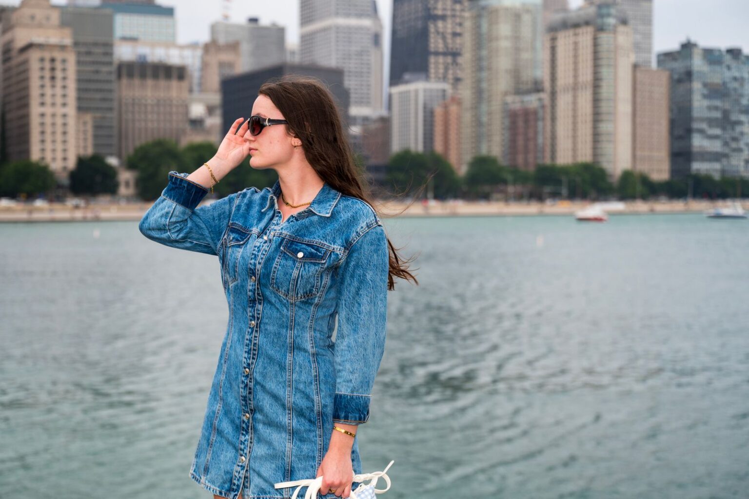 Denim dress
