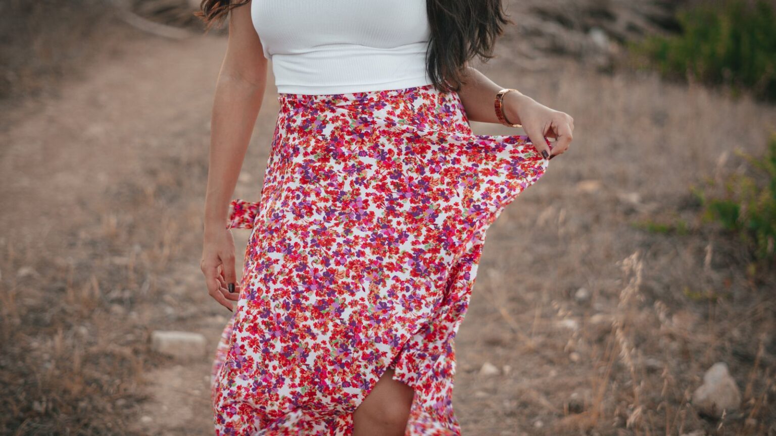 Floral Midi Skirts