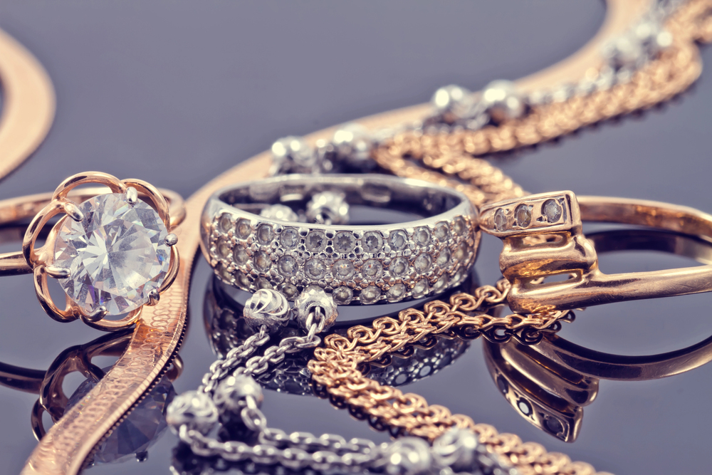 Gold and silver jewelry