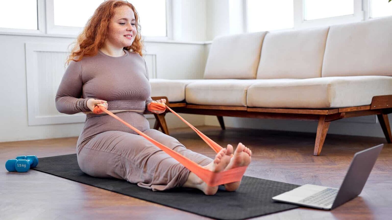 Pilates exercise online. Roman Chazov via Shutterstock