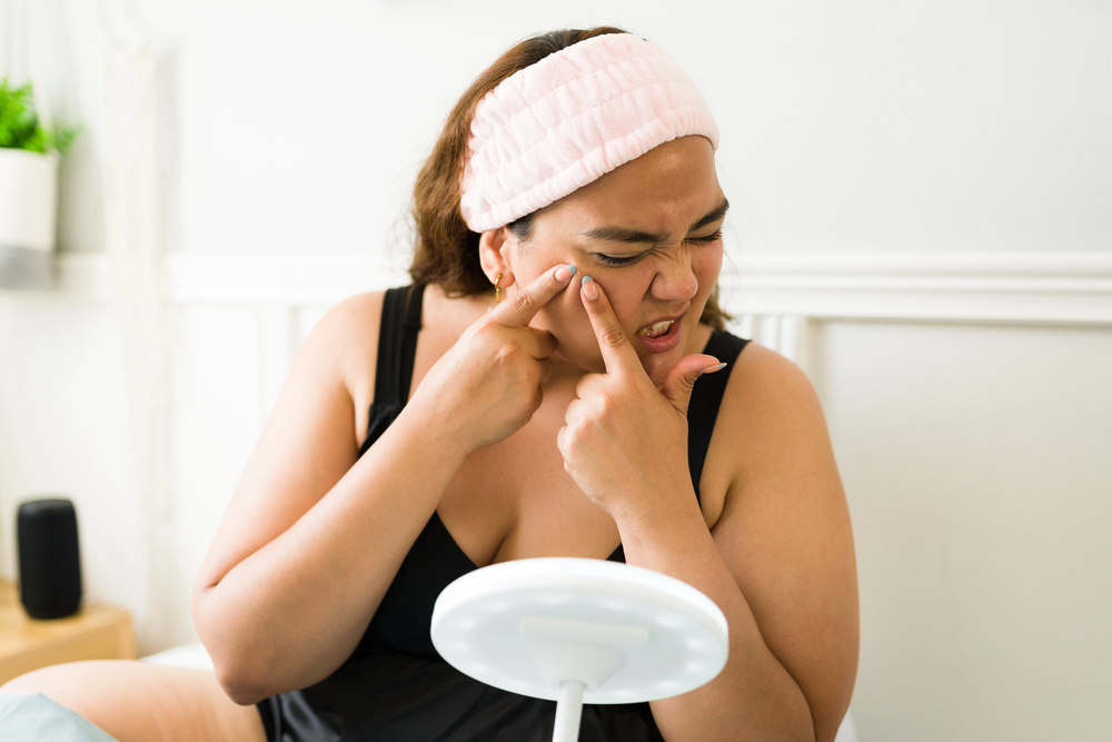 Skincare pimple