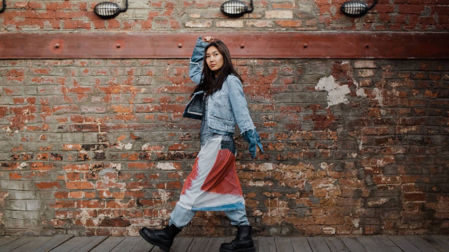 Skirt over Jean outfit