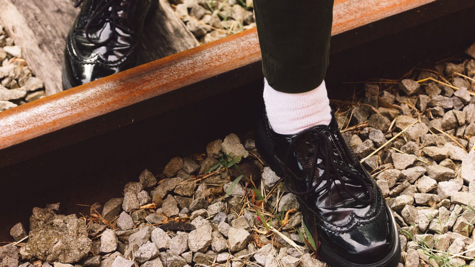 Socks and dress shoes