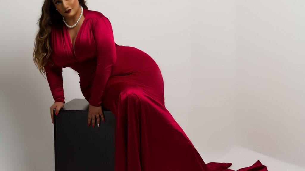 Velvet wrap dress 1