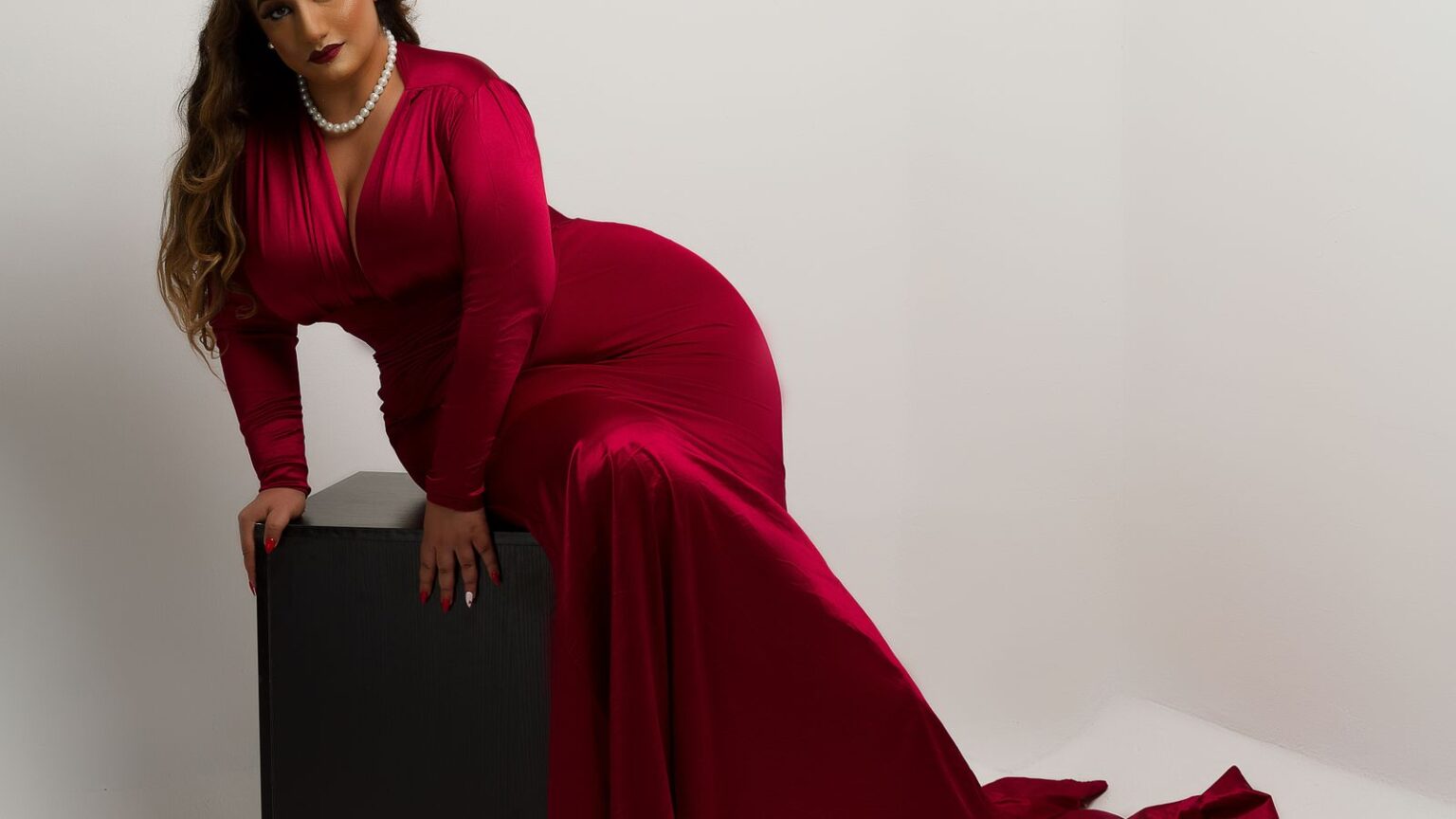 Velvet wrap dress 1