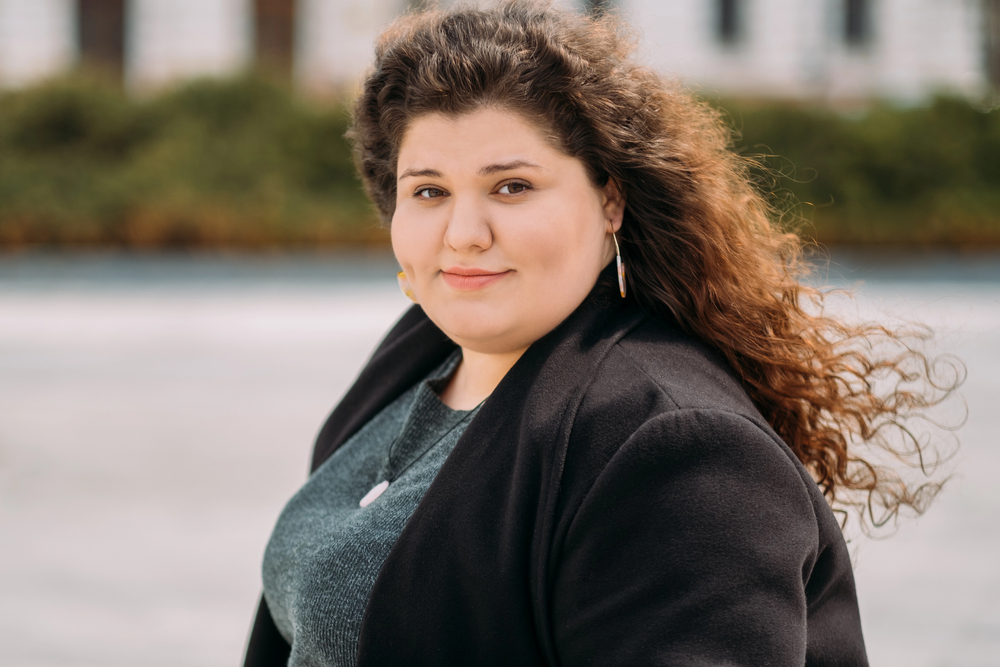 body positive plus size woman