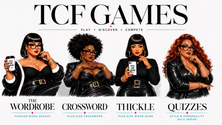 TCF Games- plus size fashion word games by The Curvy Fashionista