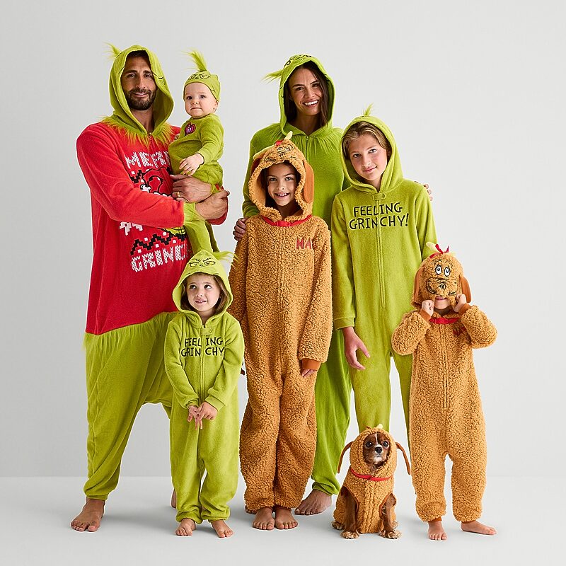 matching plus size family pajamas