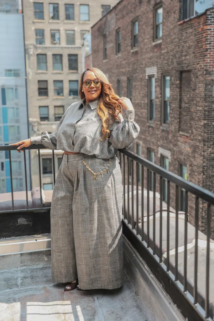 Kin by Kristine Foundation Pleated Trouser and matching top