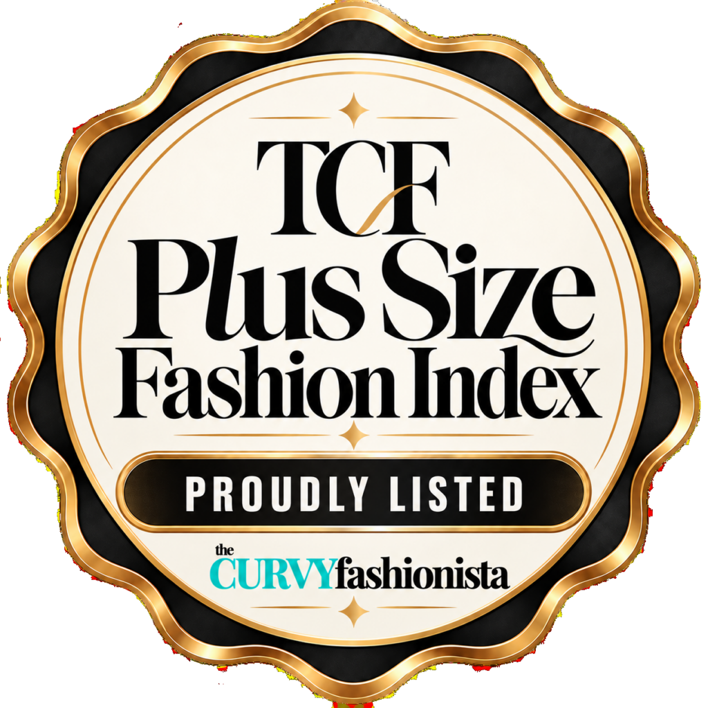 Proudly Listed in the TCF Plus Size Fashion Index official badge